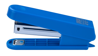 Степлер пластиковий (плоский), JOBMAX, 10арк, (скоби №10), 92x38x20мм, синій, BM.4101-02