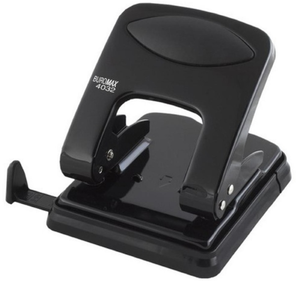 Діркопробивач металевий, (до 40арк.), чорний,BM.4032-01