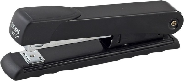 Степлер металевий до 50арк., (скоби №23, 24, 26), чорний BM.4251-01