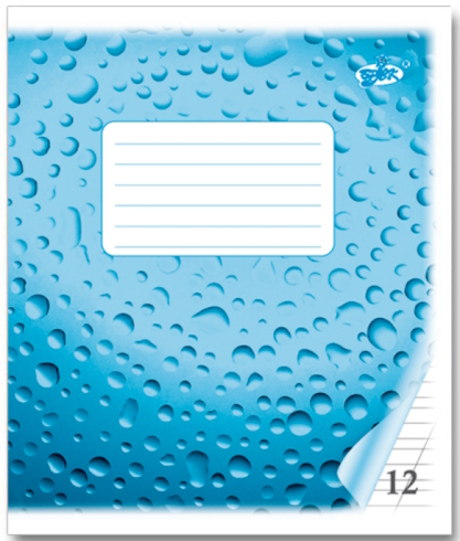 Зошит 12арк. // коса лінія оф.фоновий ТВ-50_