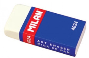 CNM4024 Гумка прямокут. біл. 