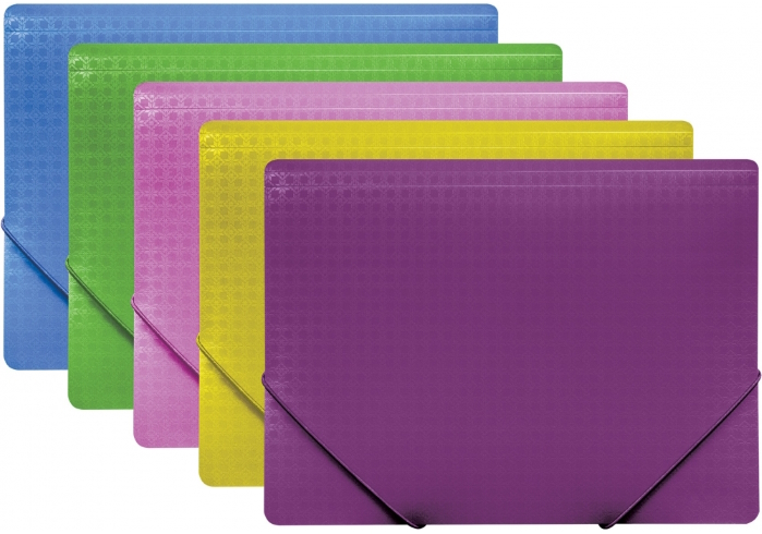 Папка пластикова  А4 на гумках Optima, фактура 