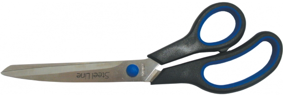 Ножиці 25 см Economix, пласт. ручки з гум. вставками,E40405