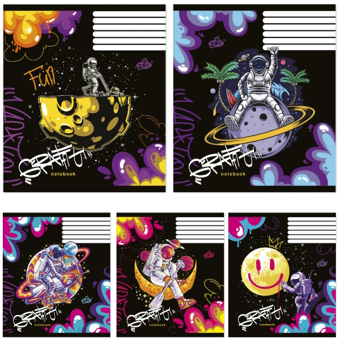 Зошит 12арк.оф.#ТВ-107 №2302 Графiтi