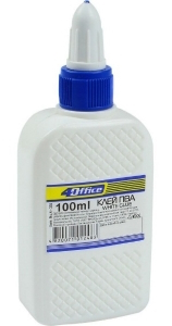 Клей ПВА з дозатором 100 мл, 4-355, 4OFFICE