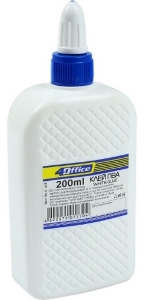 Клей ПВА з дозатором 200 мл, 4-418, 4Office