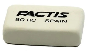 CNF80RC Гумка прямокут. біл. 2,8*1,9*0,7см 