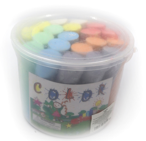 DSCN1426 Крейда кольорова у відерці, 20 шт, 10,5х2,5х2,2