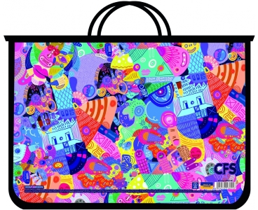 Портфель пластиковий А4 на блискавці Colorfull CF30001-08