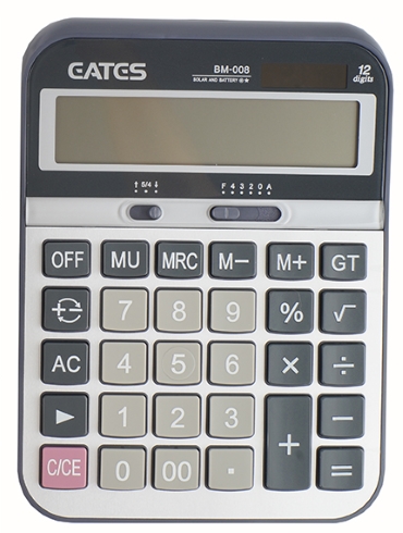Калькулятор 12-ти функціональний EATES BM-008 з підставкою, кнопки, що не стираються, розмір 151х204х36мм, вага 245г