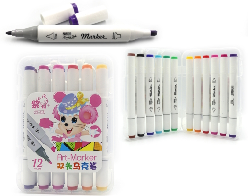 218-12 Набір скетч маркерів  пласт уп.