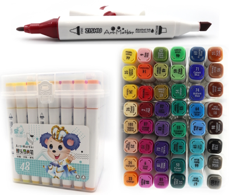 222-48 Набір скетч маркерів   пласт уп.