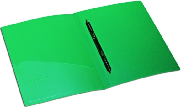 Папка-скоросш.+карман, А4, 2см, PР, зелен., 5032, NORMA
