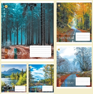 Зошит 24 арк.лінія Тверда ТЕ22305 Природа, 20/320, 5к.