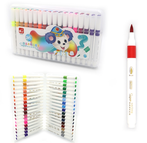 261-36 Набір фломастерів пензлик 