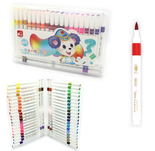 261-48 Набір фломастерів пензлик 