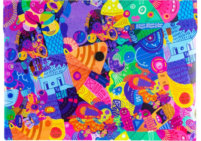 Папка-конверт А5 на кнопці 