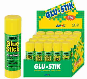 Клей - олівець 22 гр, PVP, Amos, GSW 22