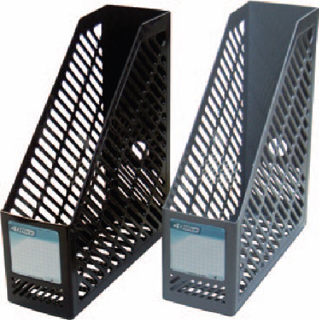 Лоток д/док., верт., ударомiцний,сiр., 4-400, 4OFFICE