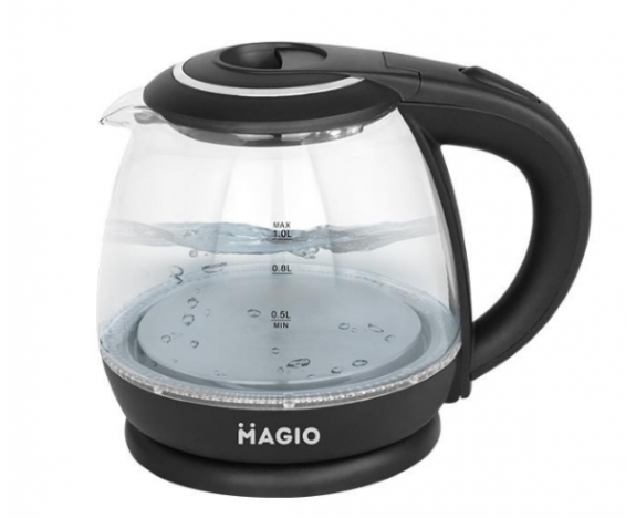 (ПІД ЗАМОВЛЕННЯ) Електрочайник MAGIO МG-496 1л/900Вт/термостійке скло