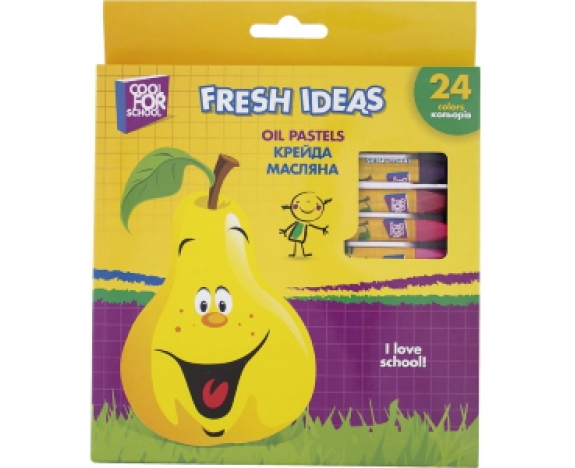 Крейда масляна Fresh Ideas, 24 кольори CF60709