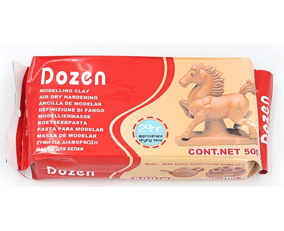 DSCN0666 Масса для для ліплення Dozen, коричнева 500г 1шт/єтік