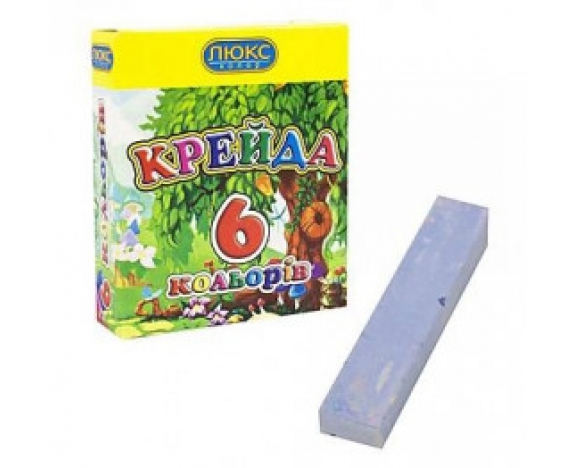 Крейда  6 кол. квадр.,10*15*70мм  /48х144/ ЛЮКС КОЛОР КК-1406
