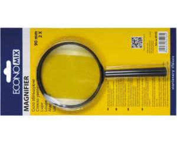 Скло збільшуюче Economix, d 90мм, 2-кратне,E82103