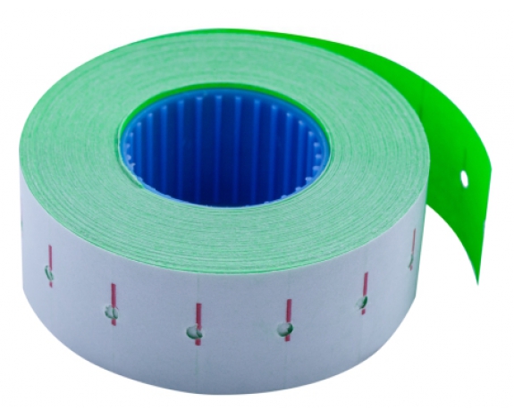 Цінник 22*12мм (1000шт, 12м), прямокутний, внутрішня намотка, зеленый, BM.281101-04