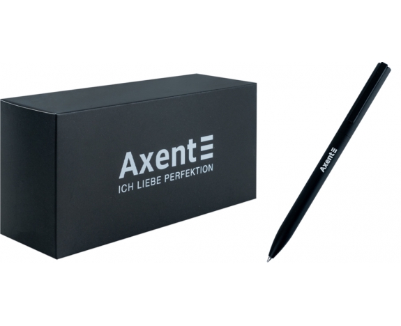 Ручка кулькова автоматична Partner корпус чорний, синя AB1099-01-02-A AXENT