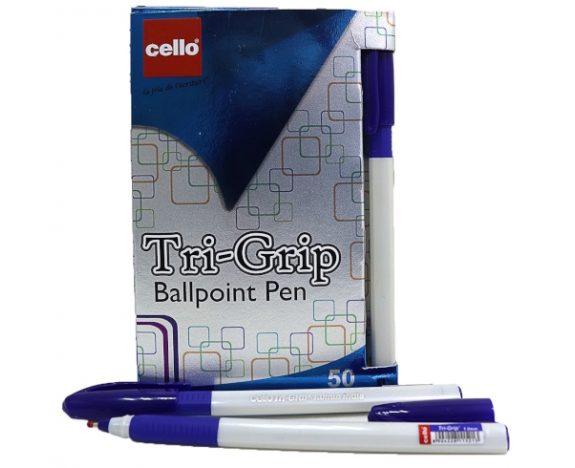 Ручка Cello Trigrip SKU 50Box1.0мм син.