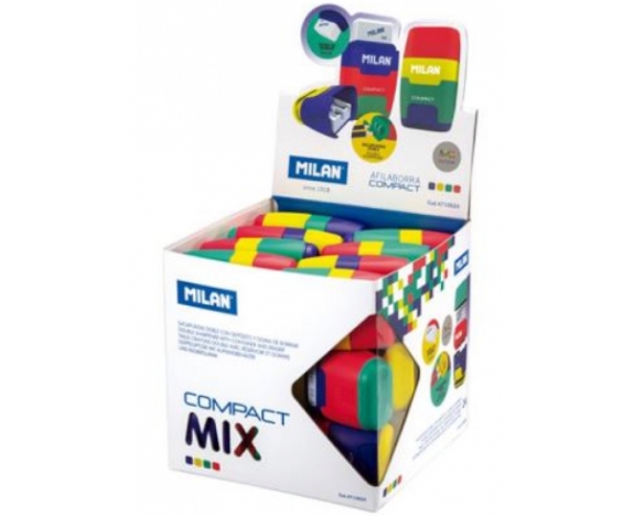 4710624 Гумка + чинка COMPACT ТМ MILAN, mix