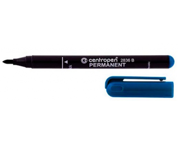 Маркер Permanent 2836 2 мм синій, Centropen 
