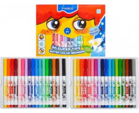 Фломастери 36 кольорів Super Washable Jumbo,1632-36CB,ТМ 