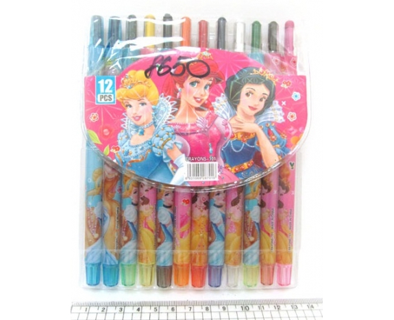 8650 Крейда воскова Crayons, набір 12 кол. PVC