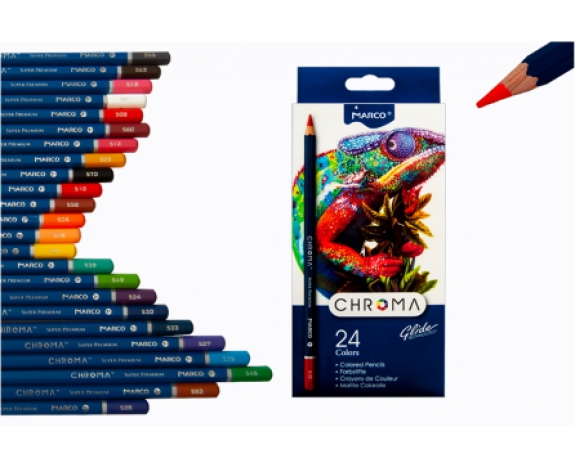 Олівці 24 кольори шестигранні,Chroma,8010-24CB,ТМ