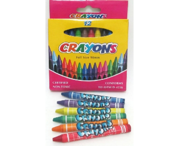 8496-12 Крейда воскова Crayons, набір 12 кол.