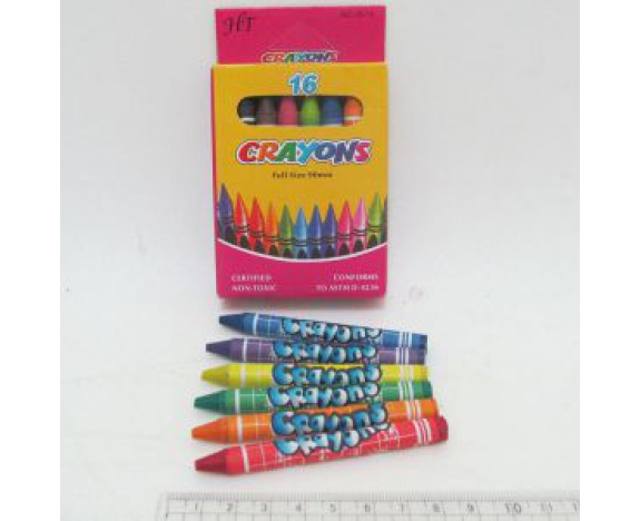 8496-16 Крейда воскова Crayons, набір 16 кол.