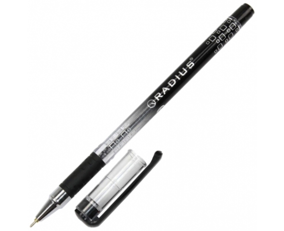 Ручка I-PEN картон.дисплей 50шт, чорна, 1.0мм, Radius