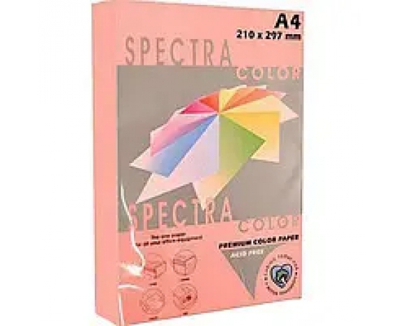 Кольоровий папір SPECTRA COLOR 100 вркушів А4 80 г/м, Rose 140-OPI74, світло-рожевий