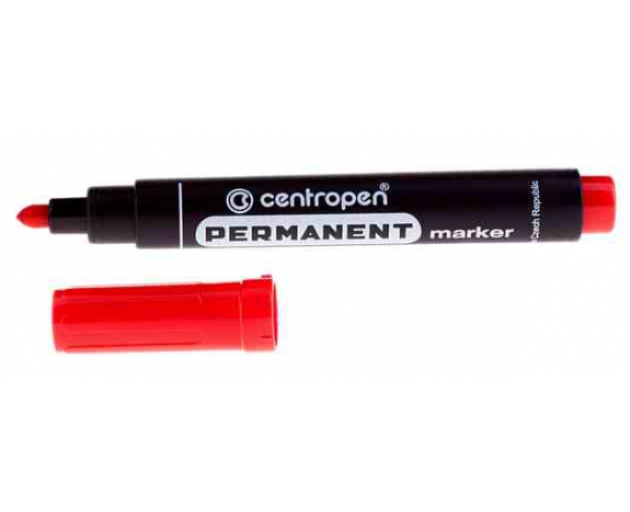 Маркер Permanent 8566 круглий червоний, Centropen