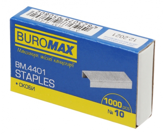 Скоби №10, 1000 шт. BUROMAX 4401