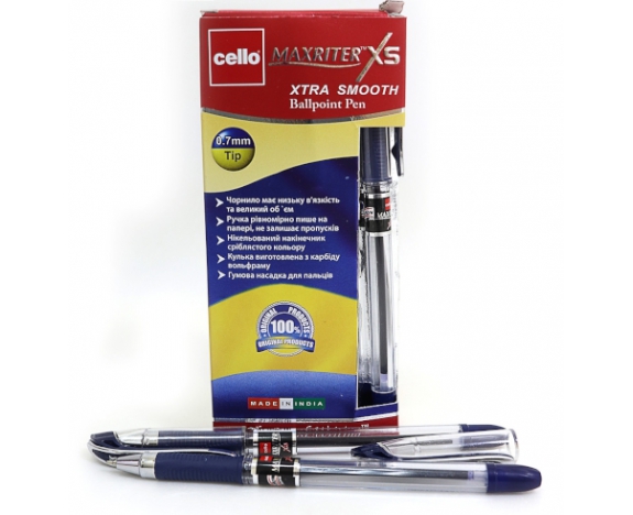 Ручка Cello Maxriter XS SKU 12Box 0,7мм син.