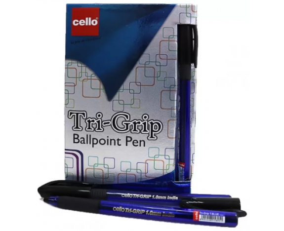 Ручка Cello Trigrip  (син. корпус) SKU 50Box1.0мм син.