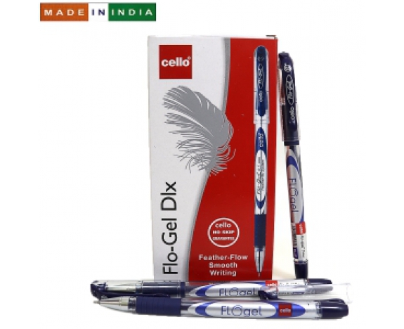 Ручка гель Cello Flogel pen SKU 20Box 0,5мм син.