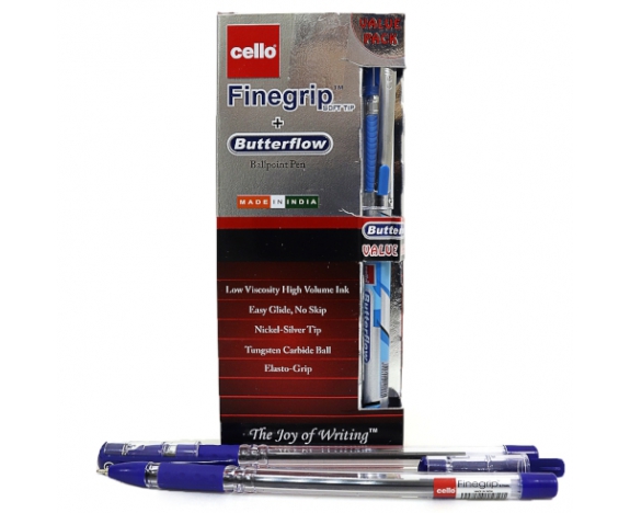 Ручка Cello Finegrip SKU 12Box  0,7мм син.