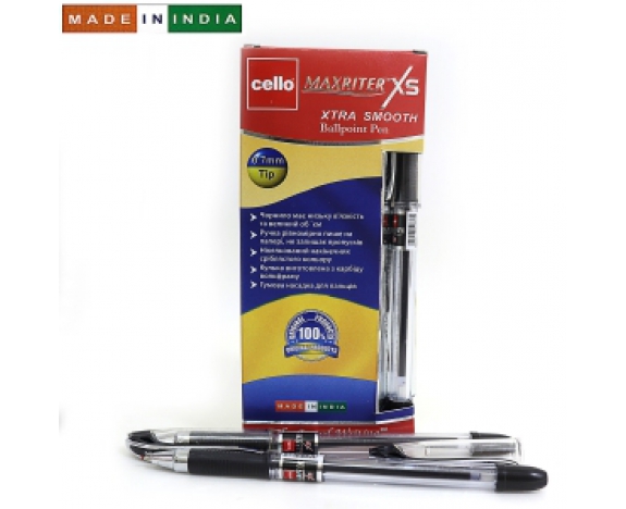 Ручка Cello Maxriter XS SKU 12Box 0,7мм чорн.