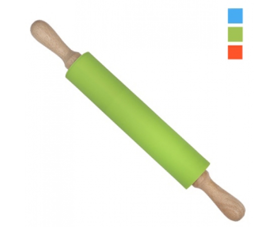 Скалка силикон 43*5.5см (длина без ручек 25см) MH-2993