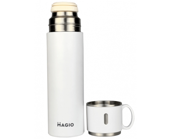 Термос MAGIO MG-1046W 0.5 л, білий, нерж. сталь