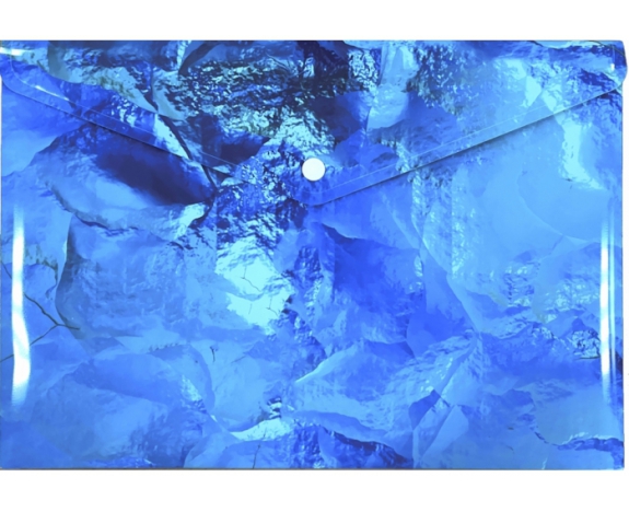 Папка-конверт А4 на кнопці з друком Glacier, 180 мкм, непрозора, фактура 